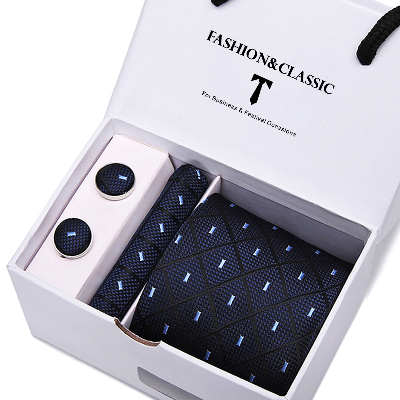 Men's tie gift box 5-piece set group tie business formal wedding tie   Men's tie gift box 5-piece set group tie business formal wedding tie