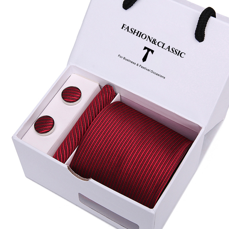 Men's tie gift box 5-piece set group tie business formal wedding tie   Men's tie gift box 5-piece set group tie business formal wedding tie