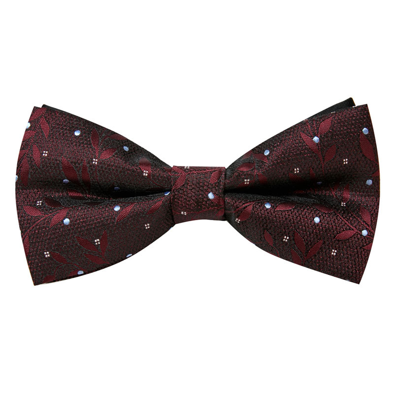 Bow tie men's formal wedding Korean style trendy double-layered groom's wedding men's and women's solid color bow tie bow