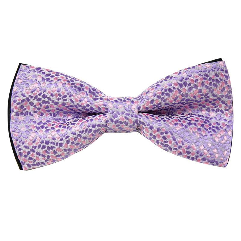 Bow tie men's formal wedding Korean style trendy double-layered groom's wedding men's and women's solid color bow tie bow