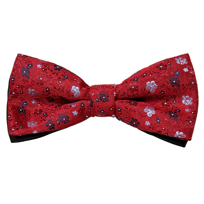 Bow tie men's formal wedding Korean style trendy double-layered groom's wedding men's and women's solid color bow tie bow