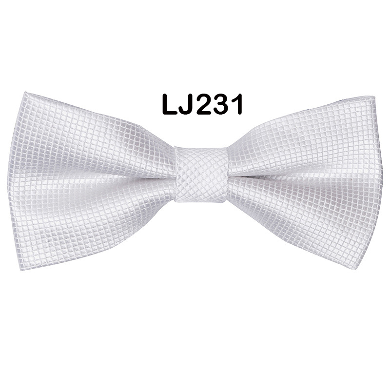 Bow tie men's formal wedding Korean style trendy double-layered groom's wedding men's and women's solid color bow tie bow