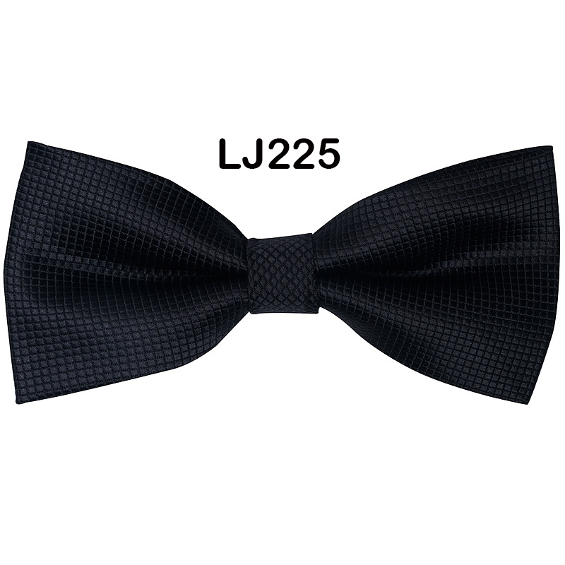 Bow tie men's formal wedding Korean style trendy double-layered groom's wedding men's and women's solid color bow tie bow