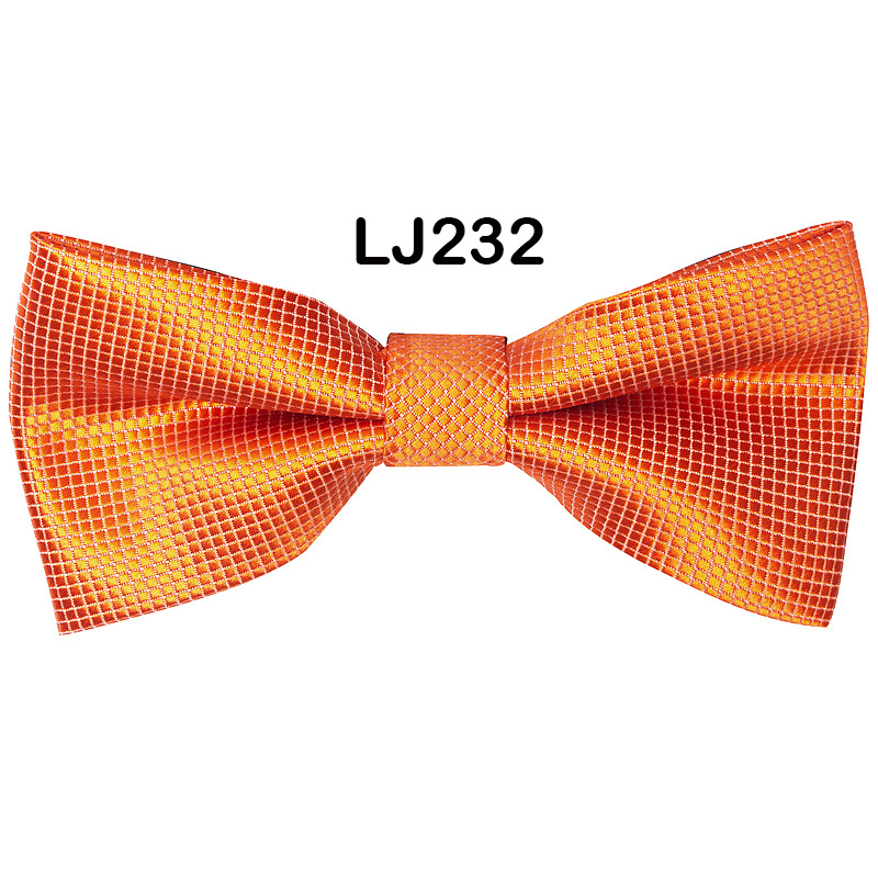 Bow tie men's formal wedding Korean style trendy double-layered groom's wedding men's and women's solid color bow tie bow