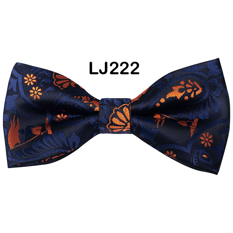Bow tie men's formal wedding Korean style trendy double-layered groom's wedding men's and women's solid color bow tie bow