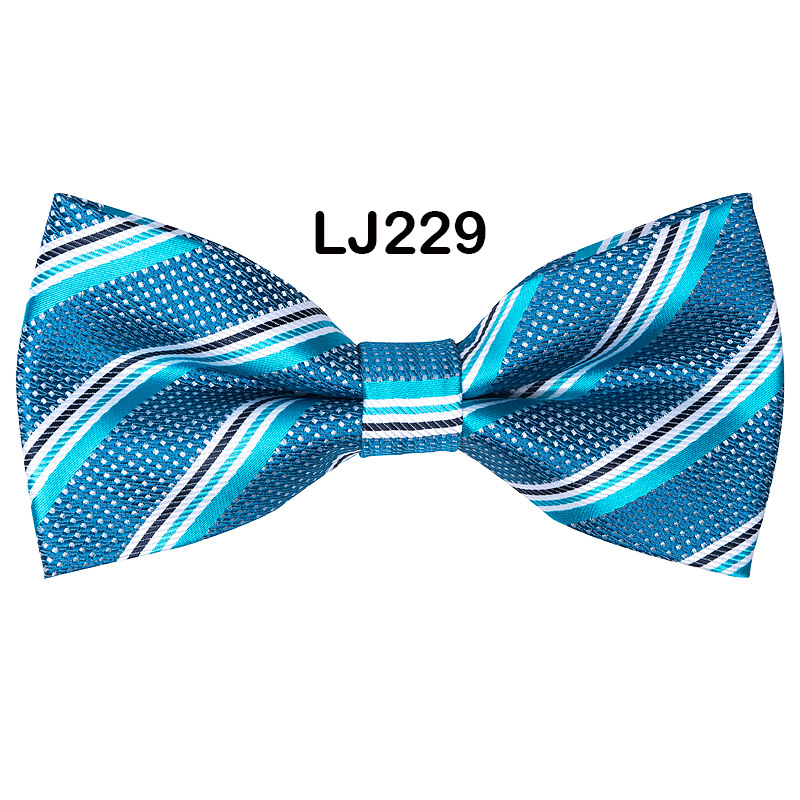 Bow tie men's formal wedding Korean style trendy double-layered groom's wedding men's and women's solid color bow tie bow