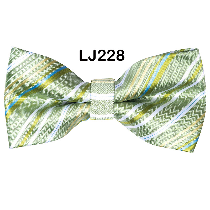 Bow tie men's formal wedding Korean style trendy double-layered groom's wedding men's and women's solid color bow tie bow