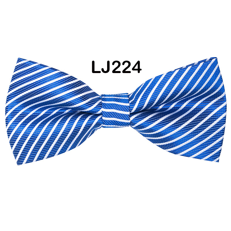 Bow tie men's formal wedding Korean style trendy double-layered groom's wedding men's and women's solid color bow tie bow