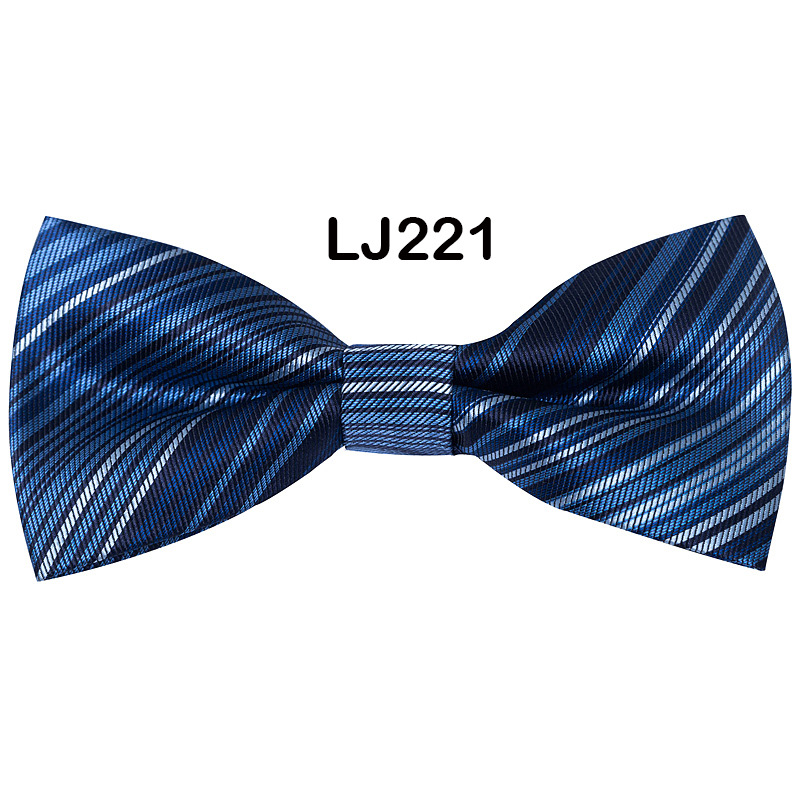 Bow tie men's formal wedding Korean style trendy double-layered groom's wedding men's and women's solid color bow tie bow