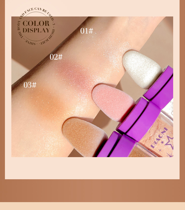 Tioni Fairy Highlighting Powder Full Body Highlighting Brightening Natural Three-Dimensional Contouring Blush