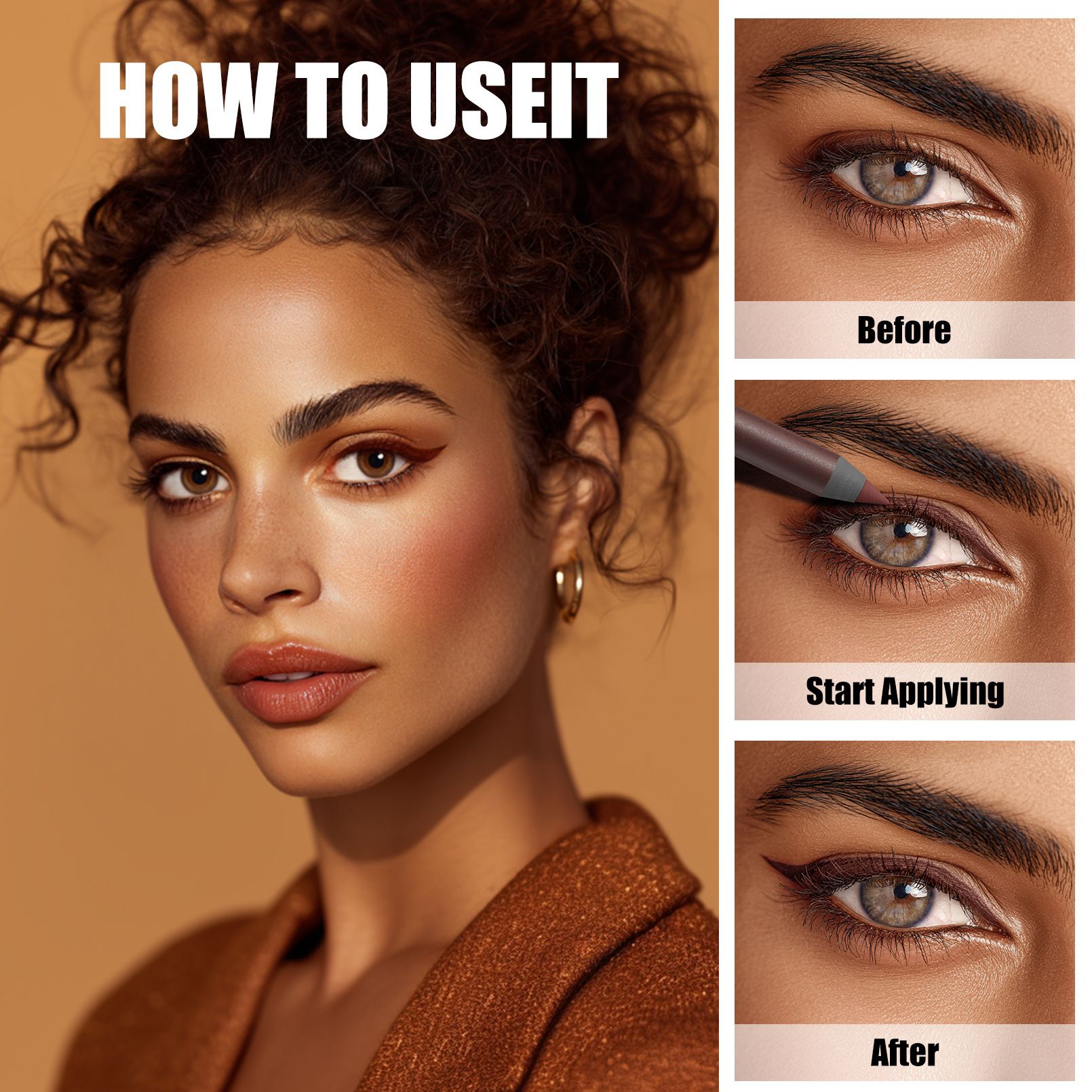 Snailgirl eyeliner gel pen waterproof inner eyeliner gel pen eyeliner paste pen waterproof eyeshadow pen eyeliner pen