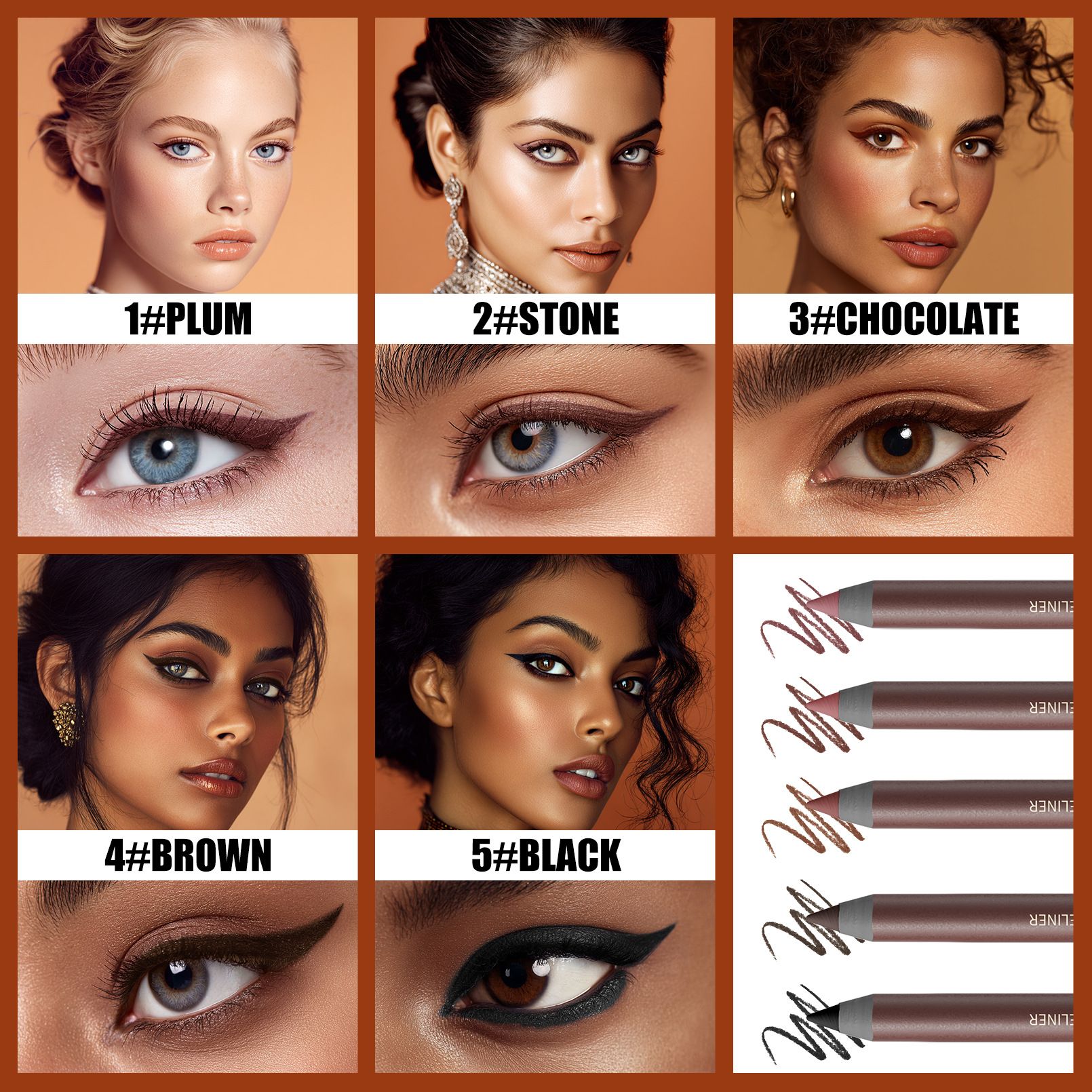 Snailgirl eyeliner gel pen waterproof inner eyeliner gel pen eyeliner paste pen waterproof eyeshadow pen eyeliner pen