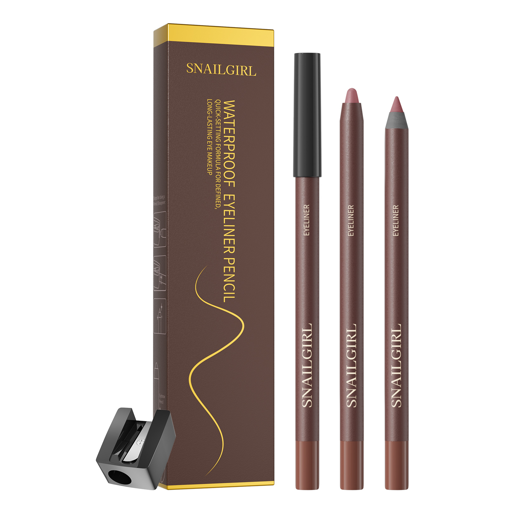 Snailgirl eyeliner gel pen waterproof inner eyeliner gel pen eyeliner paste pen waterproof eyeshadow pen eyeliner pen