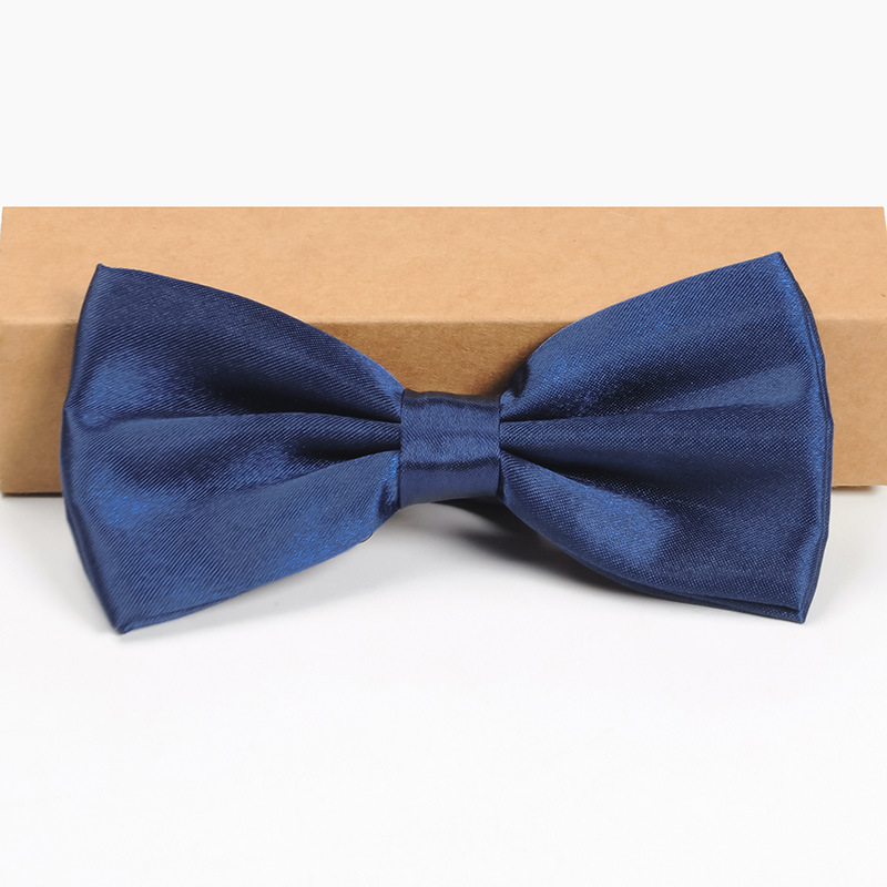 Men's groomsmen and groom's color bow tie men's wedding wedding British formal shirt bow tie red black bow tie