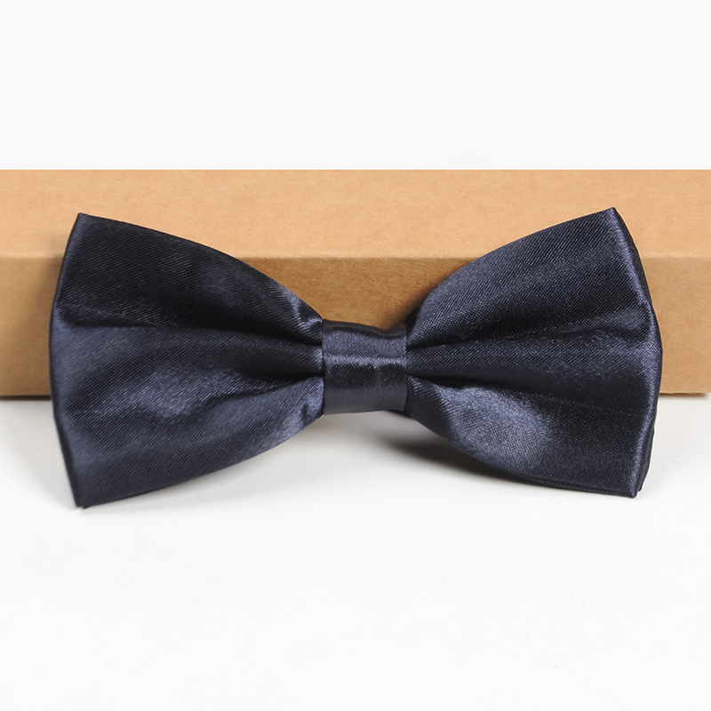 Men's groomsmen and groom's color bow tie men's wedding wedding British formal shirt bow tie red black bow tie