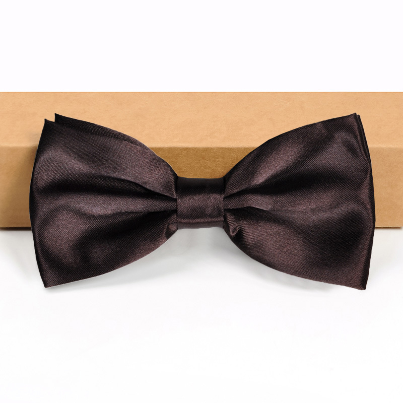 Men's groomsmen and groom's color bow tie men's wedding wedding British formal shirt bow tie red black bow tie