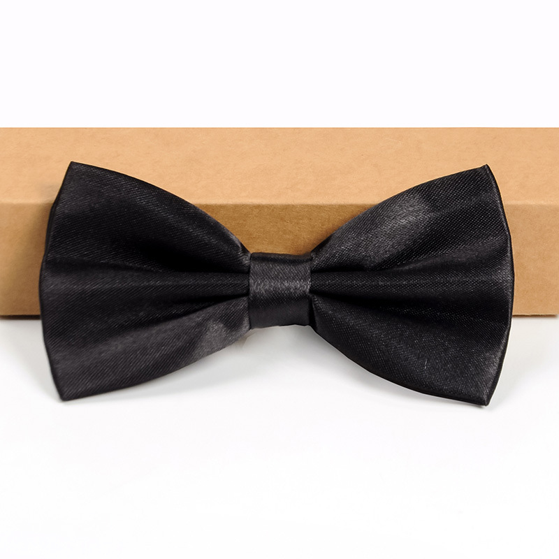 Men's groomsmen and groom's color bow tie men's wedding wedding British formal shirt bow tie red black bow tie