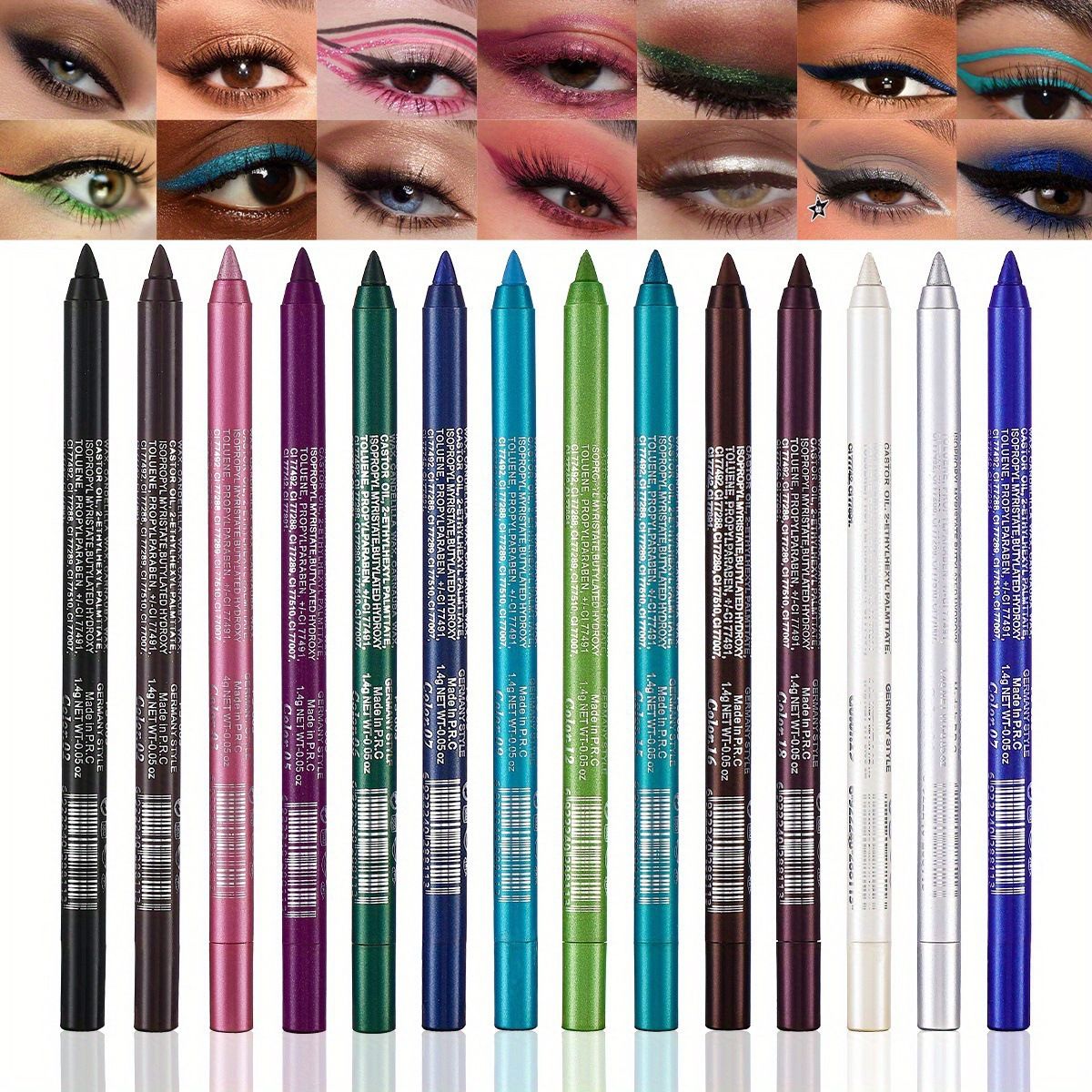 Multifunctional eyeshadow pen single color eyeliner pen pearl glitter eyeliner gel pen eye makeup pen