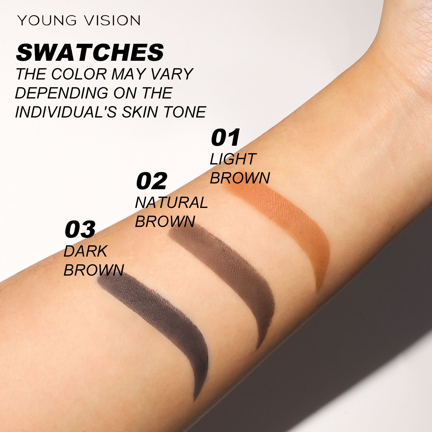 YOUNG VISION lazy eyebrow powder, hairline powder, face contouring shadow powder, seal eyebrow powder, eyebrow pencil