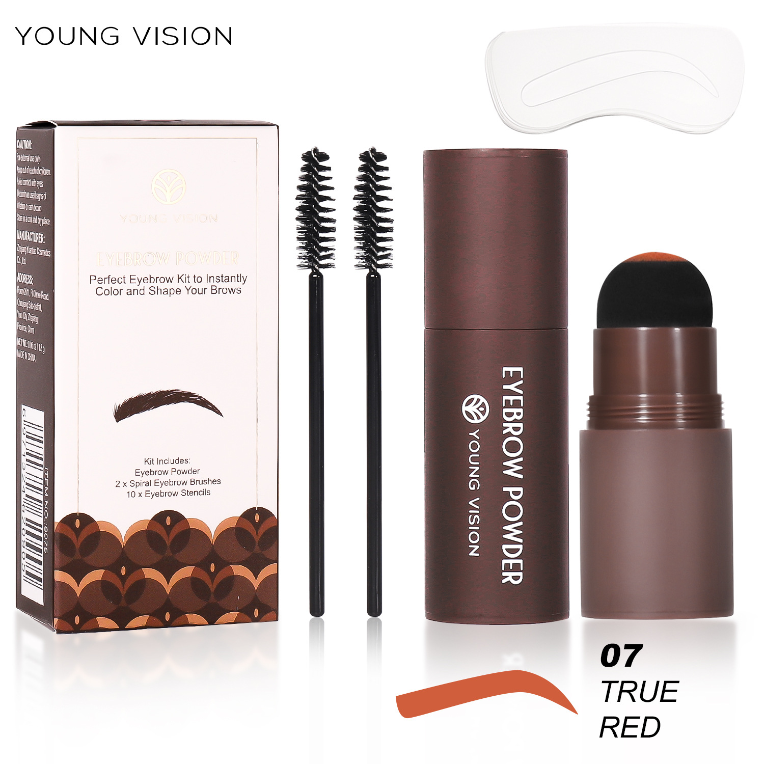 YOUNG VISION lazy eyebrow powder, hairline powder, face contouring shadow powder, seal eyebrow powder, eyebrow pencil