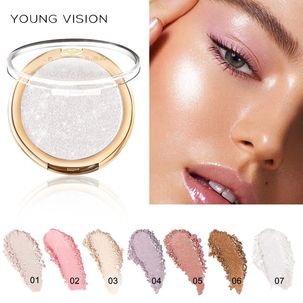 YOUNG VISION Baked Powder Polarizing Highlighting Powder, Setting and Contouring Powder, Contouring and Three-dimensional Nose Shadow