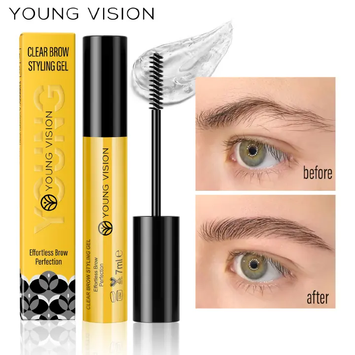 YOUNG VISION Shaping Eyebrow Gel Transparent Natural Three-dimensional Eyebrow Gel Large Brush Head