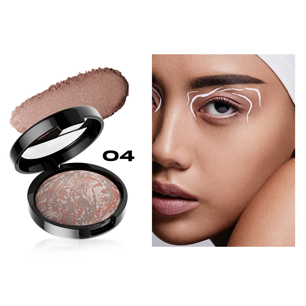 YOUNG VISION 4-Color Pork Belly Baked Powder Foundation Fine and Silky Powder to Modify Skin Color Setting Powder