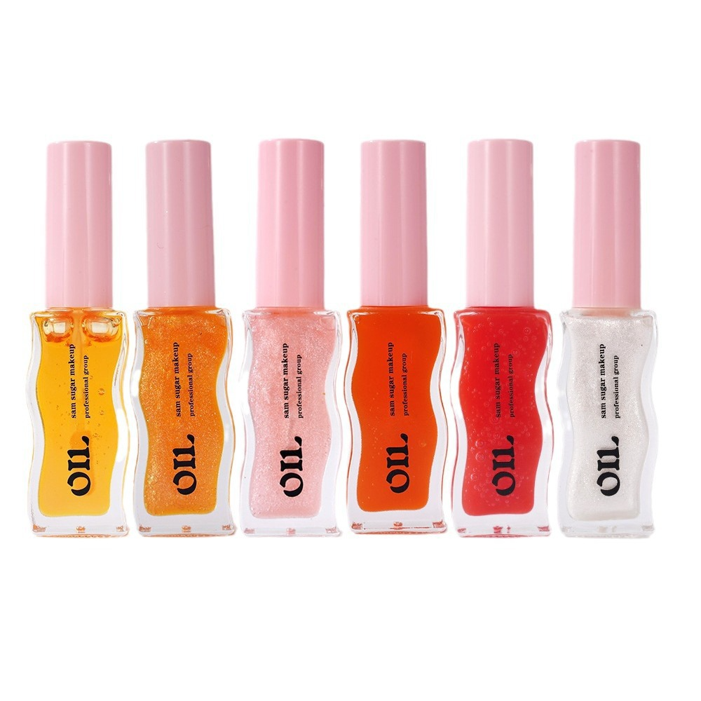 SAM SUGAR Fruit Honey Essence Lip Oil Lip Gloss Transparent Pearlescent Lip Glaze