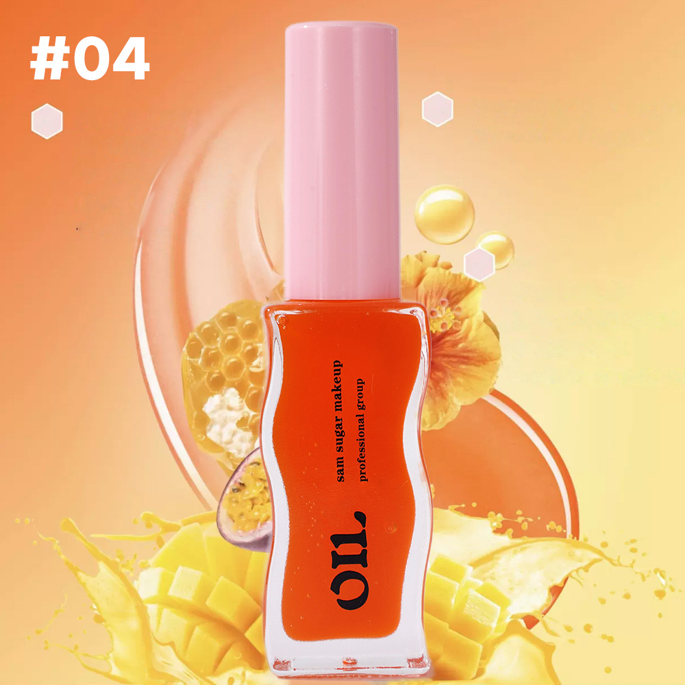SAM SUGAR Fruit Honey Essence Lip Oil Lip Gloss Transparent Pearlescent Lip Glaze
