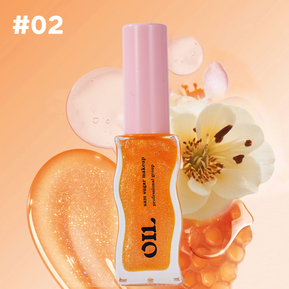 SAM SUGAR Fruit Honey Essence Lip Oil Lip Gloss Transparent Pearlescent Lip Glaze