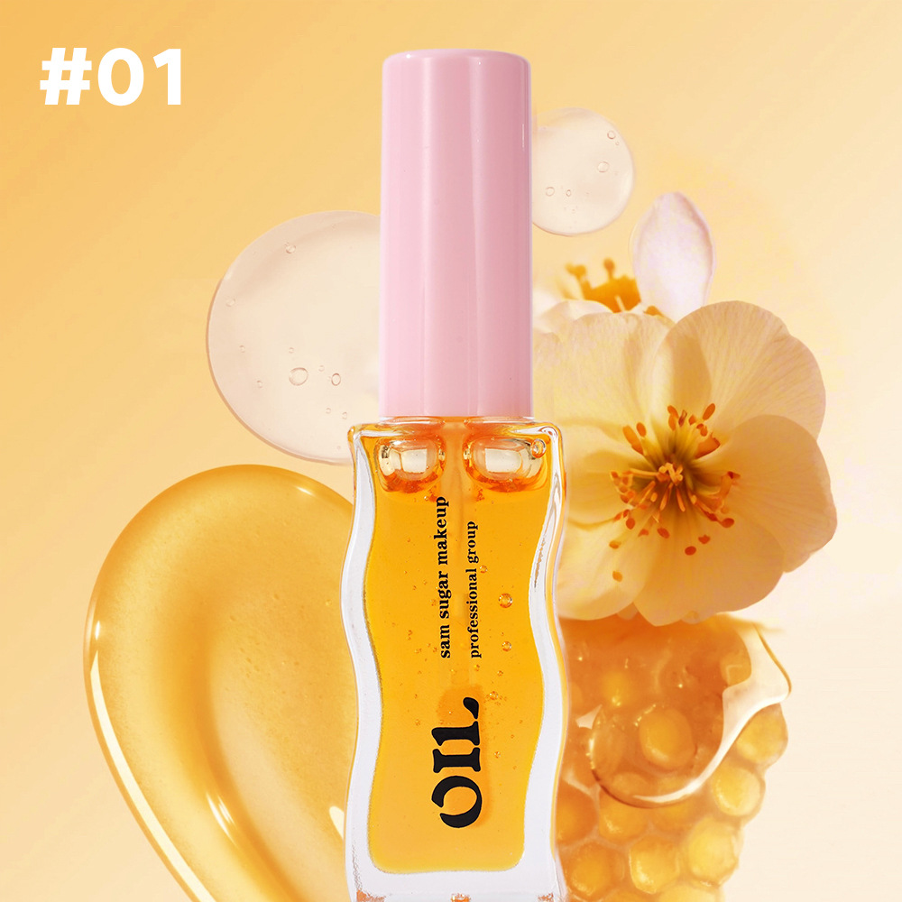 SAM SUGAR Fruit Honey Essence Lip Oil Lip Gloss Transparent Pearlescent Lip Glaze