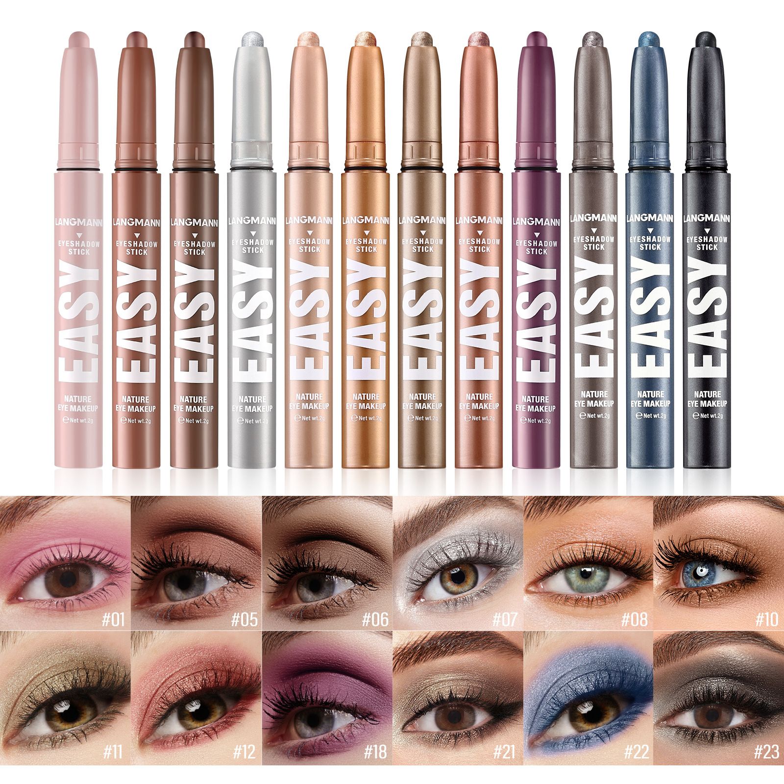 LANGMANN single eyeshadow stick pearlescent matte multi-color smudged eyeshadow pen