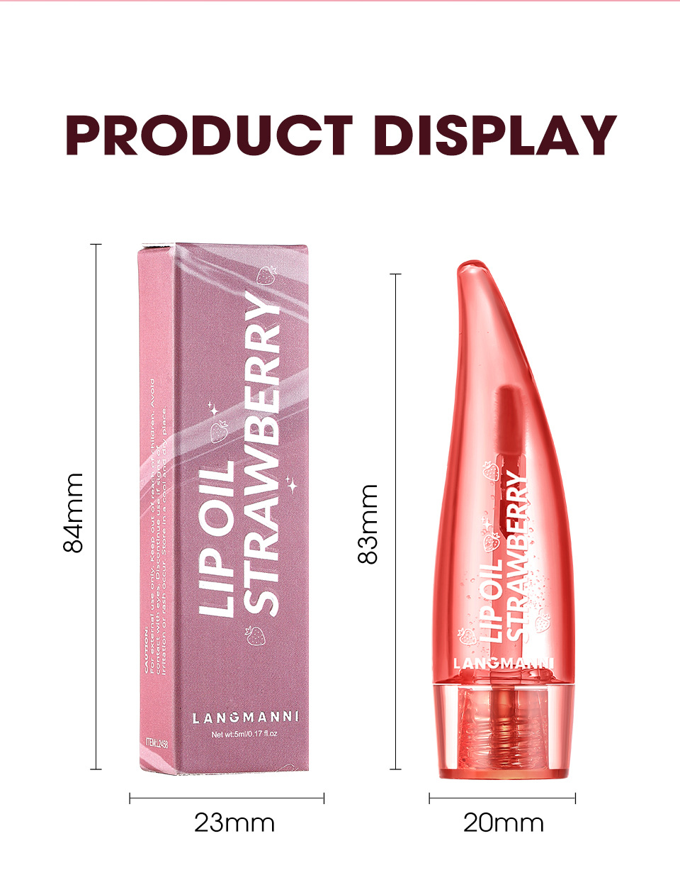 langmannni aloe vera lip gloss warm color changing lip glaze lip  balm lip  balm view 7