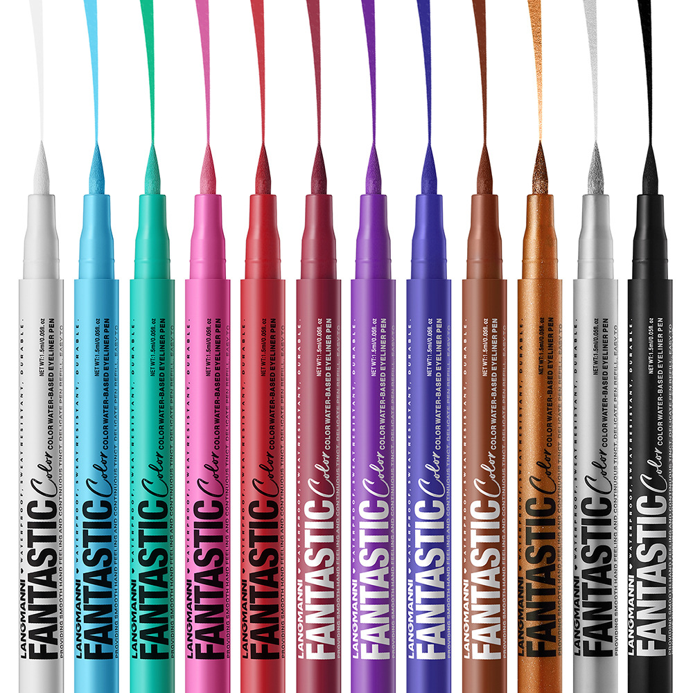 LANGMANNI liquid twelve-color eyeliner single matte  anti-smudge  eyeliner  liquid twelve-color eyeliner view 3