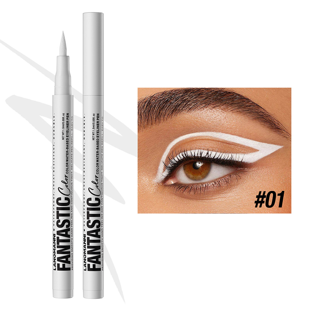 LANGMANNI liquid twelve-color eyeliner single matte  anti-smudge  eyeliner  liquid twelve-color eyeliner view 7