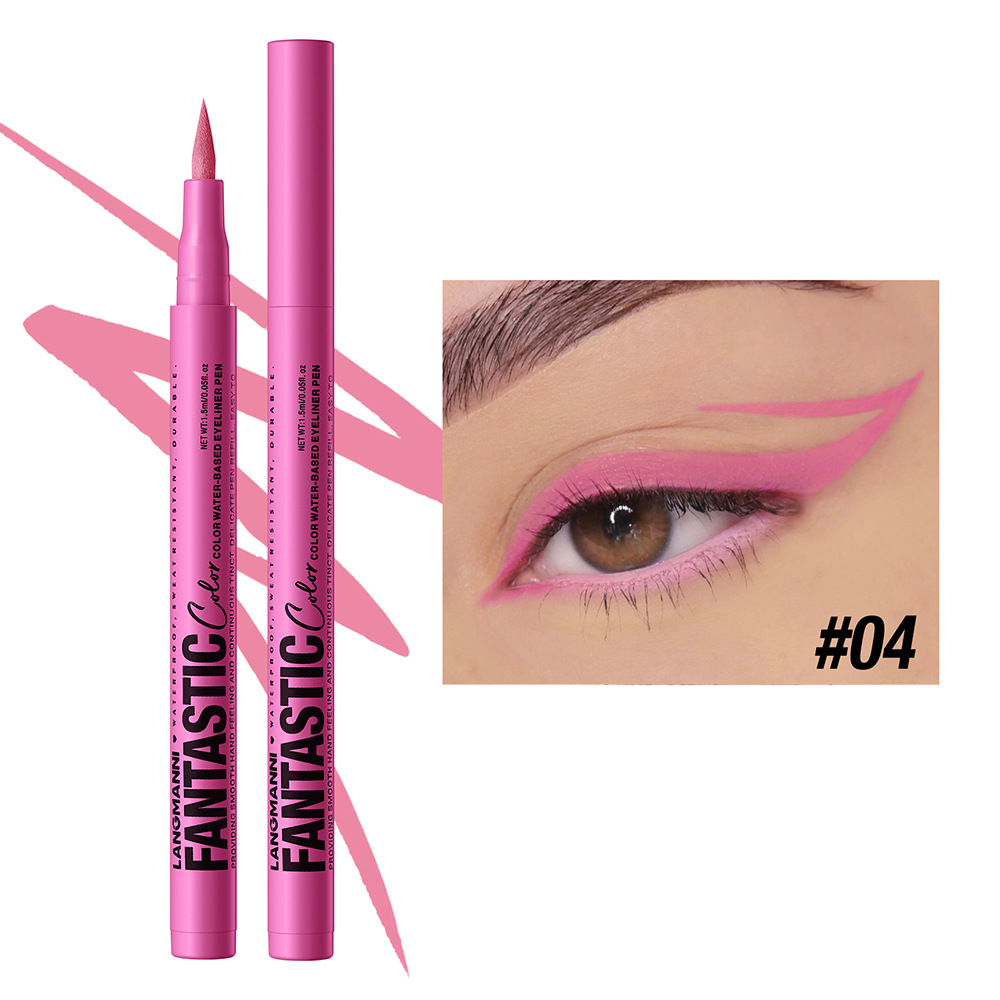 LANGMANNI liquid twelve-color eyeliner single matte  anti-smudge  eyeliner  liquid twelve-color eyeliner view 9
