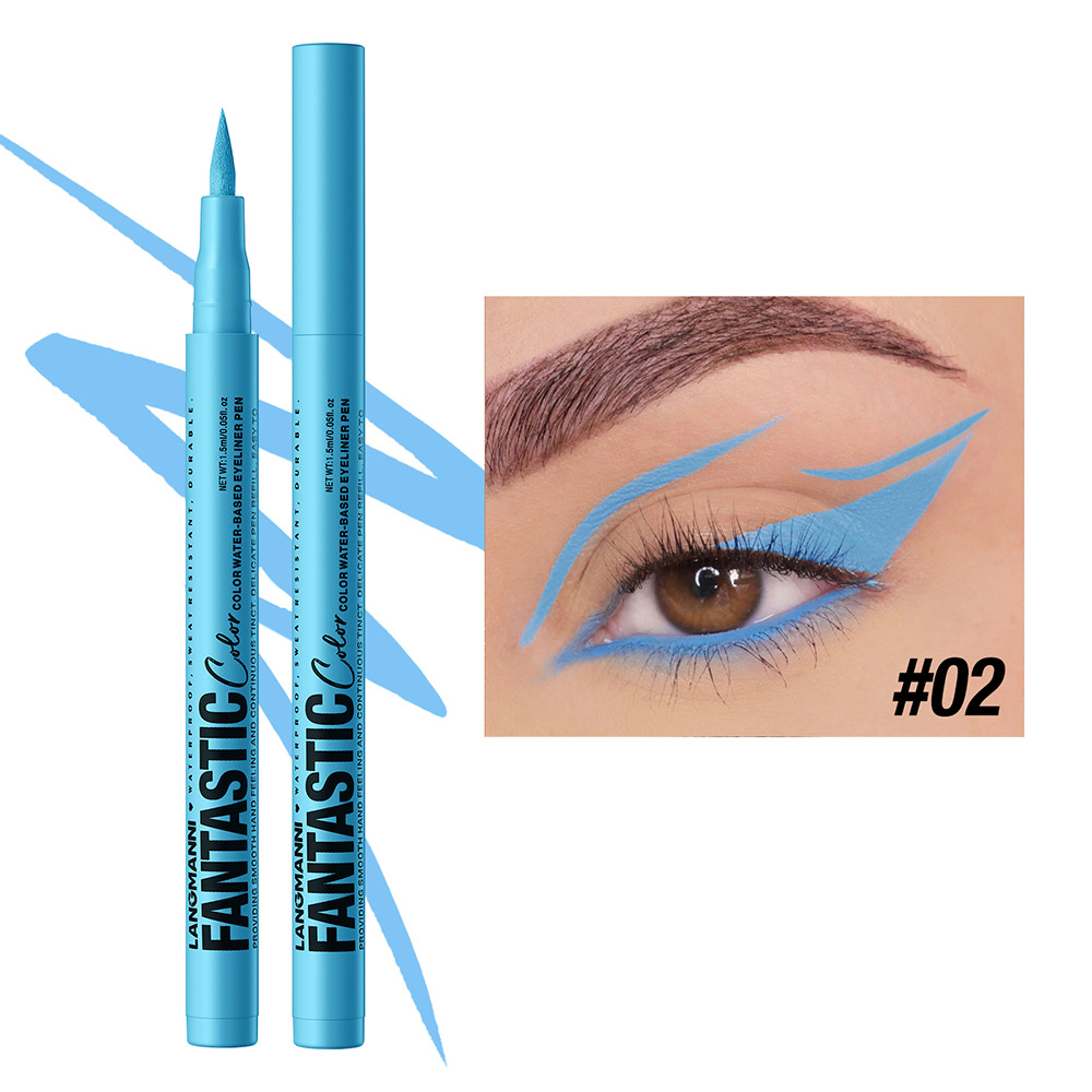 LANGMANNI liquid twelve-color eyeliner single matte  anti-smudge  eyeliner  liquid twelve-color eyeliner view 8