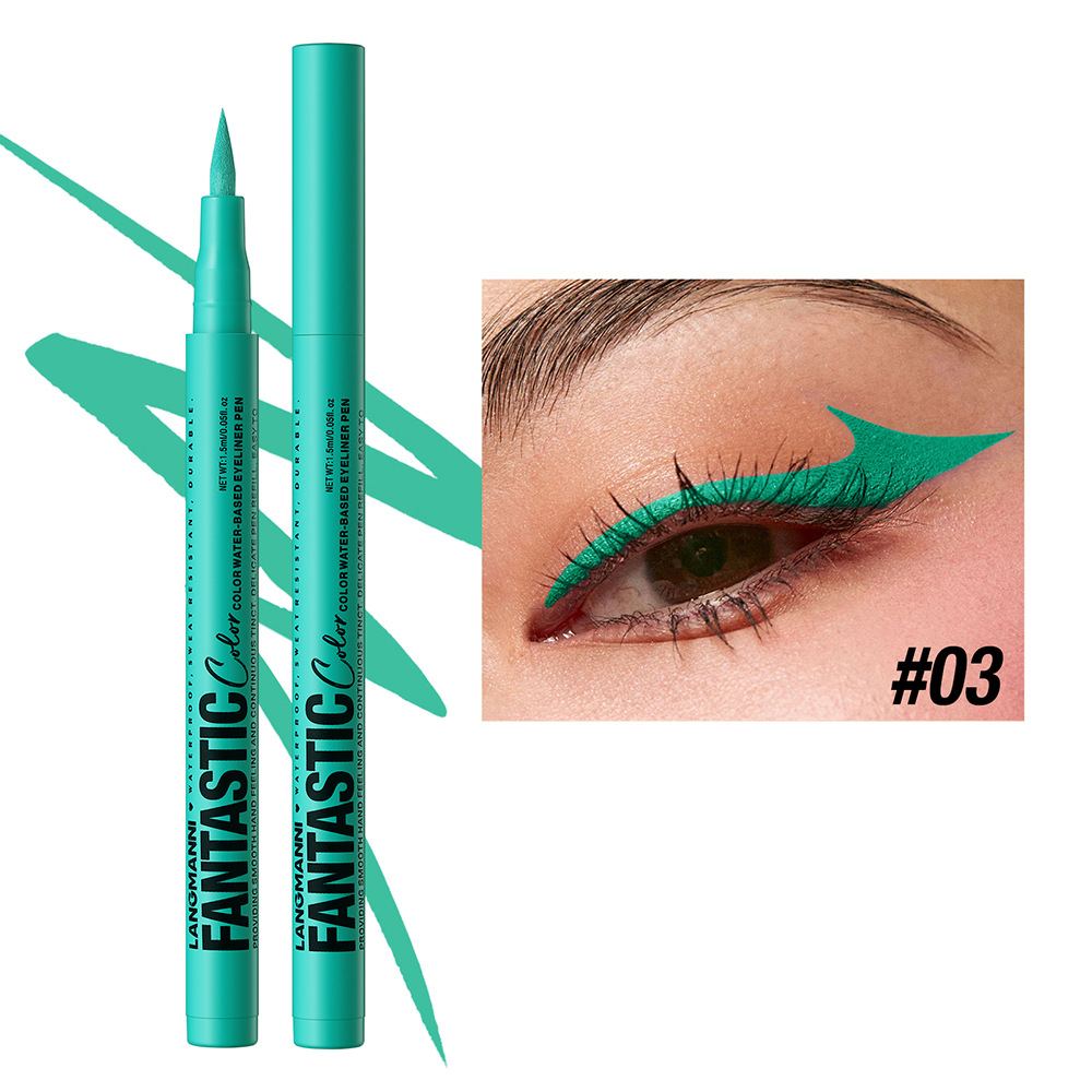 LANGMANNI liquid twelve-color eyeliner single matte  anti-smudge  eyeliner  liquid twelve-color eyeliner view 10
