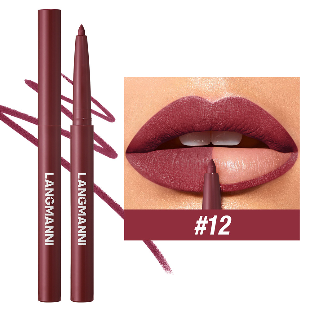 LANGMANNI twelve colors matte lip liner   LANGMANNI twelve colors matte lip liner view 5