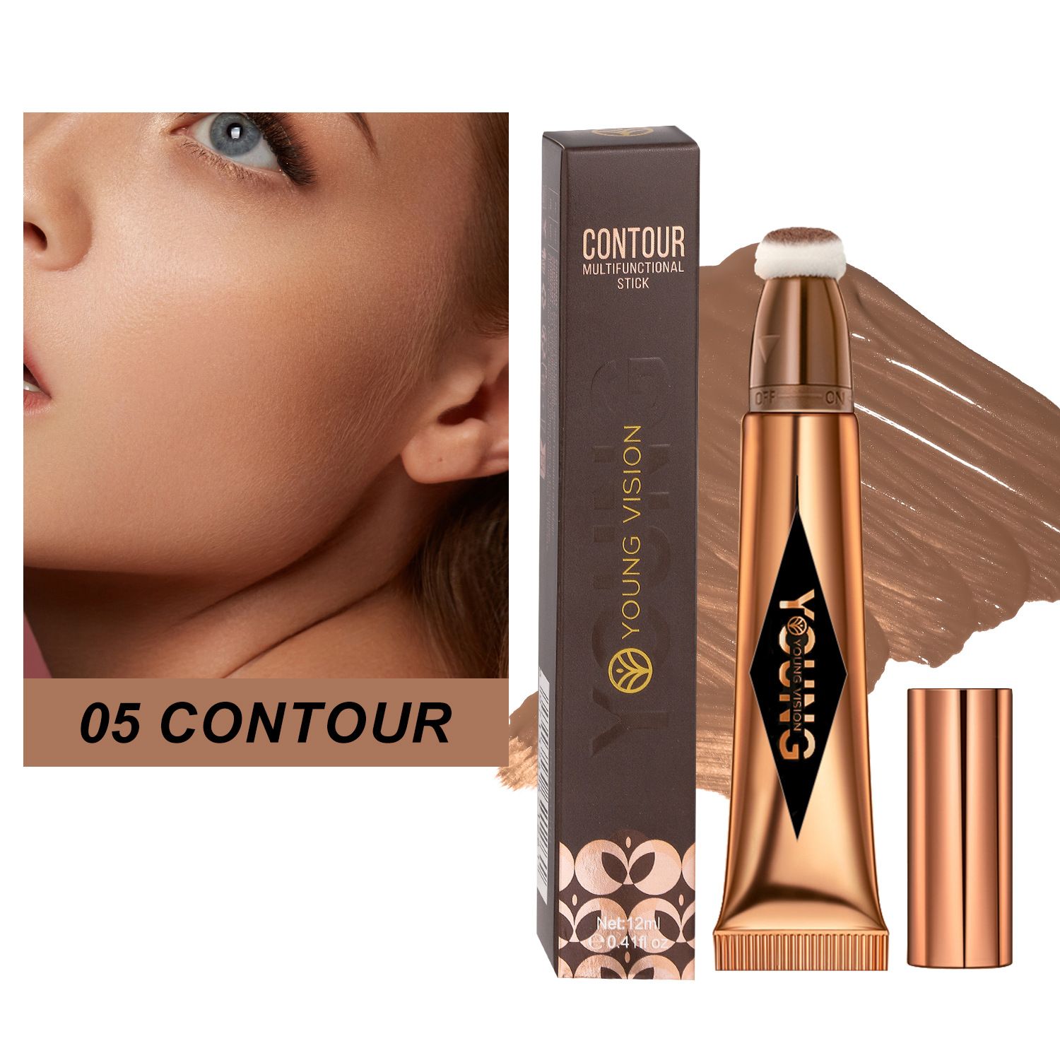 Langmanni Cushion Contouring Blush Highlight Set Available in Multiple Colors Cosmetic Liquid Blush