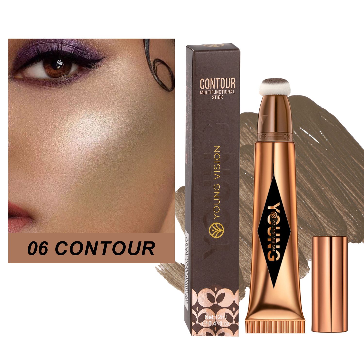 Langmanni Cushion Contouring Blush Highlight Set Available in Multiple Colors Cosmetic Liquid Blush