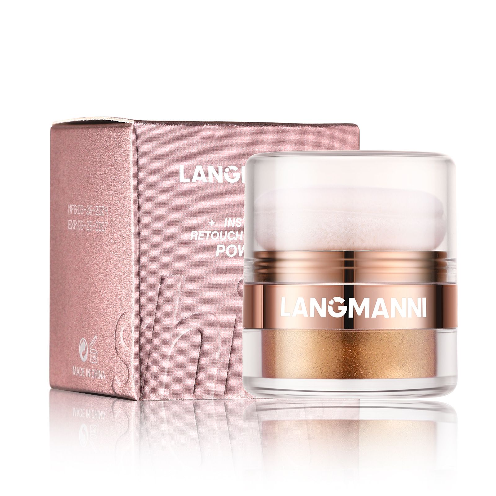 LANGMANNI Highlight Loose Powder, Face and Body Blush Contouring Powder  Contouring Powder