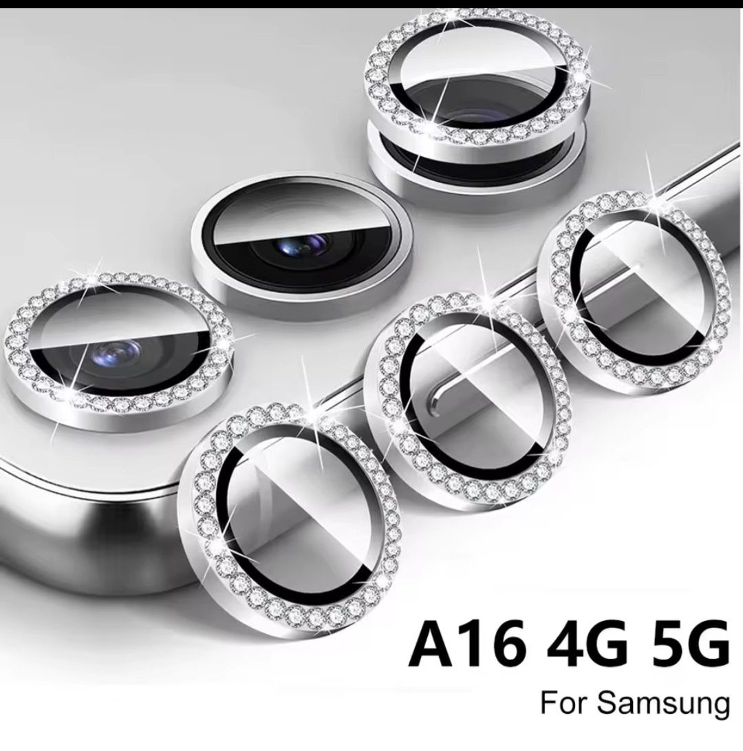 Samsung Galaxy A16 4G/5G 3-Piece Diamond metal Ring Camera Lens Protector
