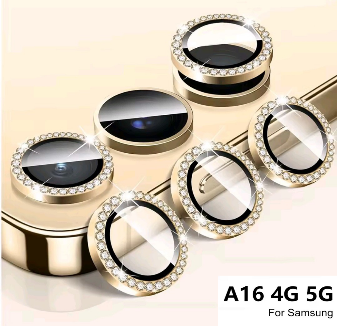 Samsung Galaxy A16 4G/5G 3-Piece Diamond metal Ring Camera Lens Protector