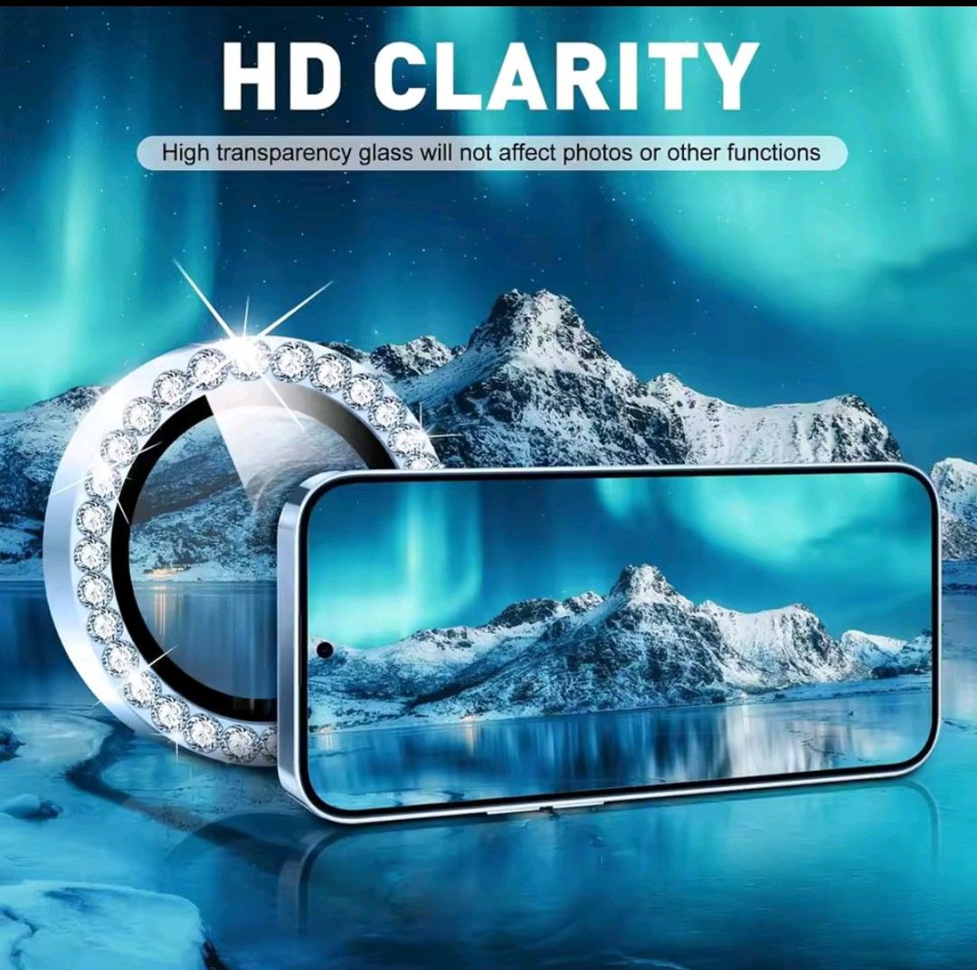 Samsung Galaxy A16 4G/5G 3-Piece Diamond metal Ring Camera Lens Protector