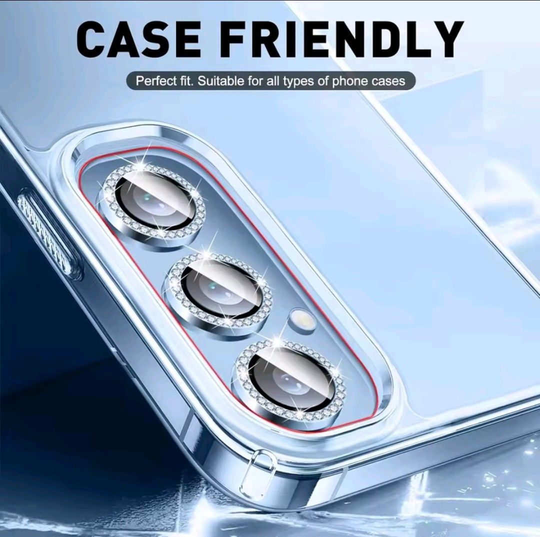 Samsung Galaxy A16 4G/5G 3-Piece Diamond metal Ring Camera Lens Protector