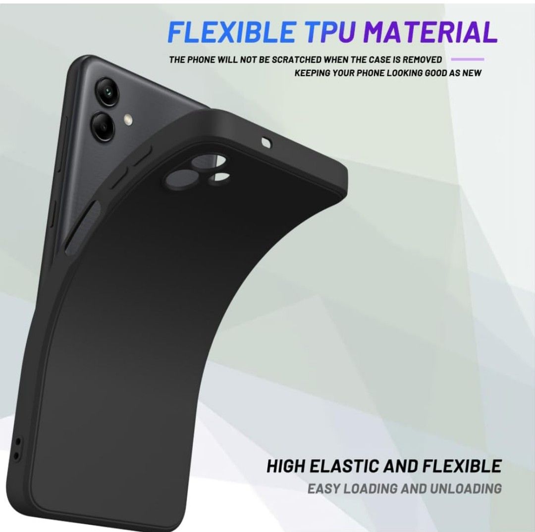 Samsung Galaxy A07 4G Black  Soft silicone phone Case/Cover
