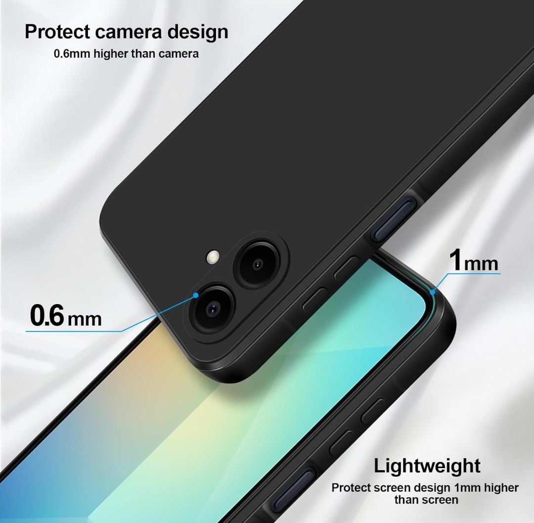 Samsung Galaxy A07 4G Black  Soft silicone phone Case/Cover