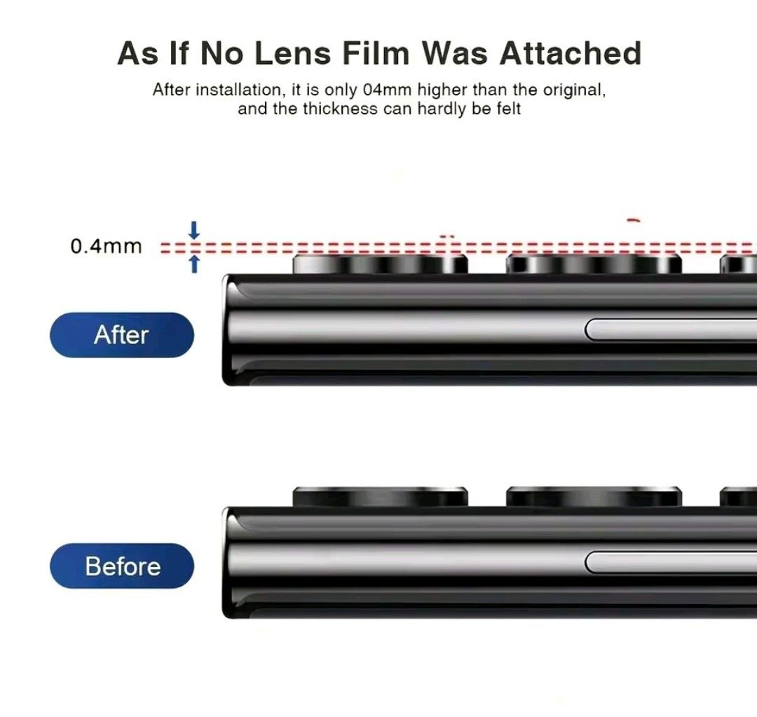 Tecno Camon 40/Camon 40 Pro 3-Piece Metal Ring Camera Lens Protector