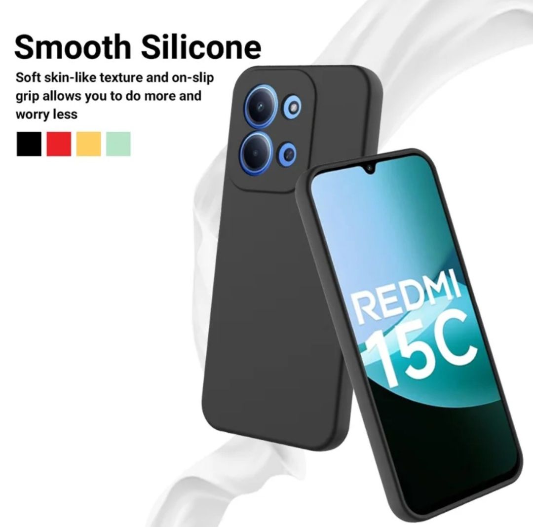 Xiaomi Redmi 15C Black soft silicone phone case/ cover
